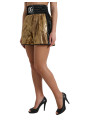 Shorts Elegant High Waist Metallic Gold Shorts 1.670,00 € 8057142596832 | Planet-Deluxe