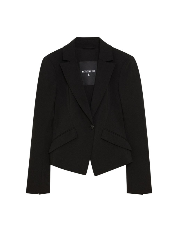 Suits & Blazers Chic Black Two-Button Designer Jacket 600,00 € 8051523331241 | Planet-Deluxe