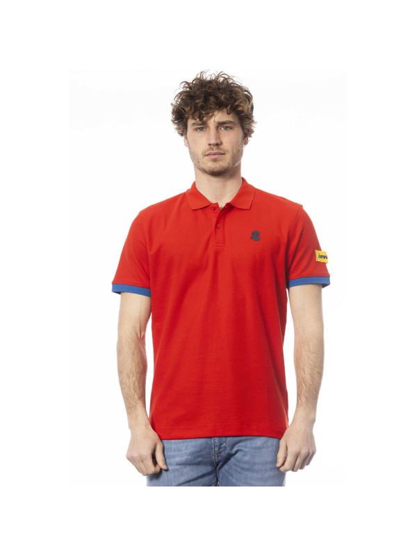 Polo Shirt Chic Red Cotton Polo with Chest Logo 160,00 € 8056144594136 | Planet-Deluxe