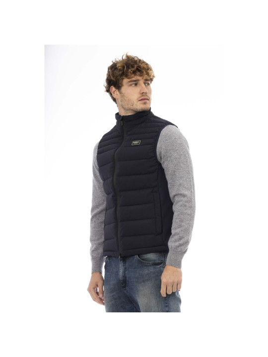 Vests Elegant Blue Quilted Zip Vest 550,00 € 2000051578211 | Planet-Deluxe