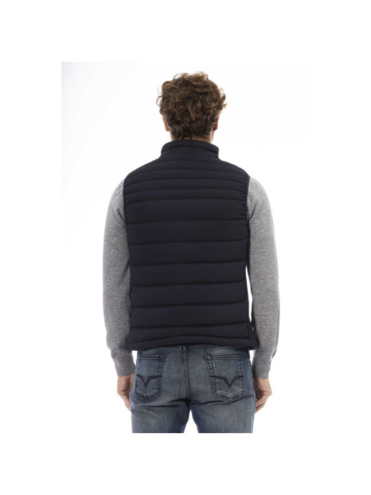 Vests Elegant Blue Quilted Zip Vest 550,00 € 2000051578211 | Planet-Deluxe