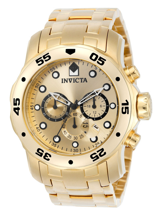 Goldene Invicta 74 Gelb Herrenuhr
