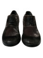 Formal Elegant Brown Velvet Oxford Lace-up Shoes 1.390,00 € 8056454333326 | Planet-Deluxe