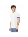 Polo Shirt Crisp White Cotton Polo with Chest Logo 160,00 € 8056144551238 | Planet-Deluxe