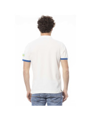 Polo Shirt Crisp White Cotton Polo with Chest Logo 160,00 € 8056144551238 | Planet-Deluxe