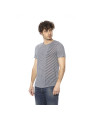 T-Shirts Ocean Blue Linen-Blend Crew Neck Tee 170,00 € 2000052078604 | Planet-Deluxe