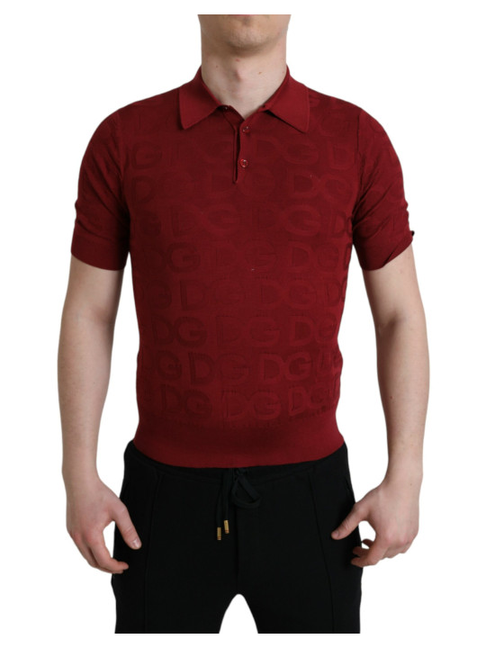 T-Shirts Elegant Silk Maroon Polo T-Shirt 2.220,00 € 8057155865130 | Planet-Deluxe