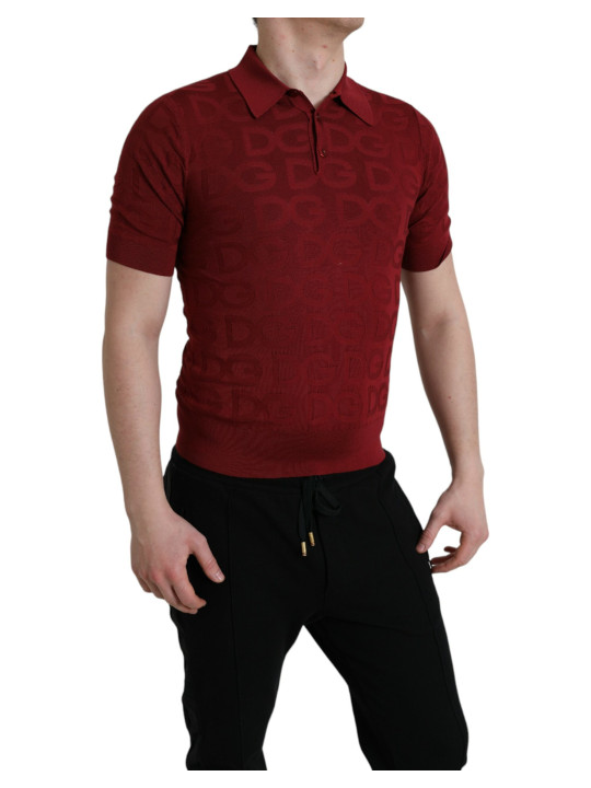 T-Shirts Elegant Silk Maroon Polo T-Shirt 2.220,00 € 8057155865130 | Planet-Deluxe