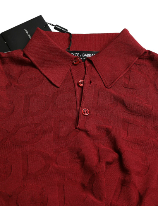 T-Shirts Elegant Silk Maroon Polo T-Shirt 2.220,00 € 8057155865130 | Planet-Deluxe