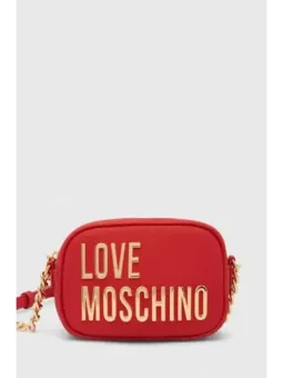 Love Moschino Rote Kunstleder-Umhängetasche Damen