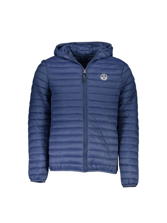 Jackets Chic Blue Long-Sleeved Hooded Jacket 380,00 € 8300825720322 | Planet-Deluxe