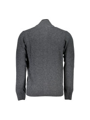 Sweaters Chic Gray Zip Cardigan with Embroidery Details 360,00 € 8300825688950 | Planet-Deluxe