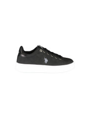 Sneakers Chic Black Laced Sports Sneakers with Logo Detail 200,00 € 8055197396049 | Planet-Deluxe