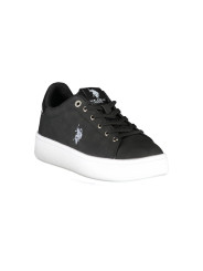 Sneakers Chic Black Laced Sports Sneakers with Logo Detail 200,00 € 8055197396049 | Planet-Deluxe