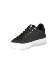 Sneakers Chic Black Laced Sports Sneakers with Logo Detail 200,00 € 8055197396049 | Planet-Deluxe