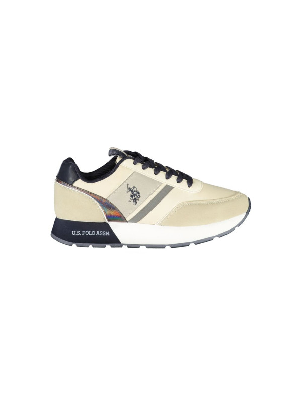 Sneakers Elegant Beige Lace-Up Sneakers with Contrast Accents 190,00 € 8055197392249 | Planet-Deluxe