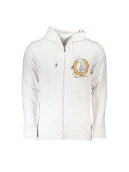 Sweaters Sleek White Designer Hoodie with Zip Detail 220,00 € 8059915207846 | Planet-Deluxe