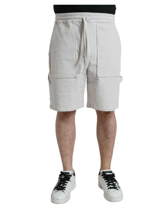 Shorts Beige Cotton Corduroy Men's Bermuda Shorts 1.400,00 € 8057142091306 | Planet-Deluxe