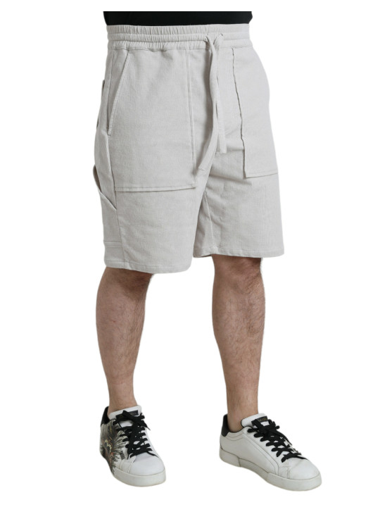 Shorts Beige Cotton Corduroy Men's Bermuda Shorts 1.400,00 € 8057142091306 | Planet-Deluxe
