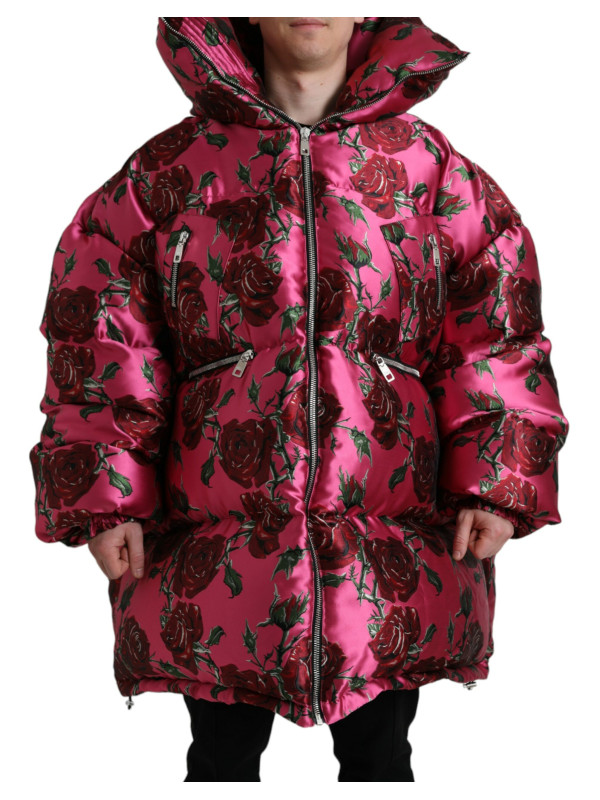 Jackets Elegant Rose Print Quilted Jacket 7.650,00 € 8052145902642 | Planet-Deluxe