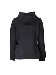 Sweaters Elegant Black Hooded Fleece Sweatshirt 180,00 € 196249837160 | Planet-Deluxe