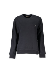 Sweaters Chic Black Fleece Crew Neck Sweatshirt 160,00 € 196249839232 | Planet-Deluxe
