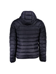 Jackets Chic Blue Hooded Jacket with Sleek Design 530,00 € 196249329559 | Planet-Deluxe