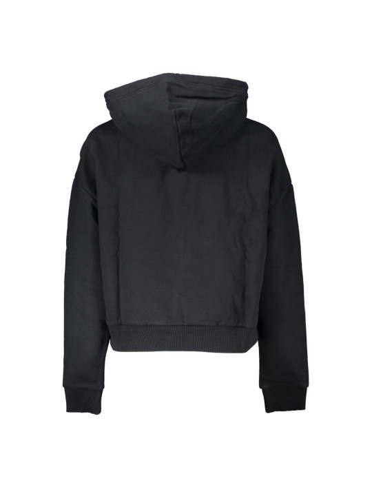 Sweaters Chic Black Fleece Hooded Sweatshirt 210,00 € 196012718252 | Planet-Deluxe