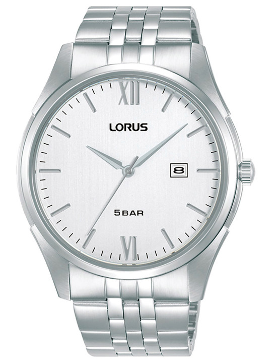 Silberne Lorus Herren Armbanduhr Grau