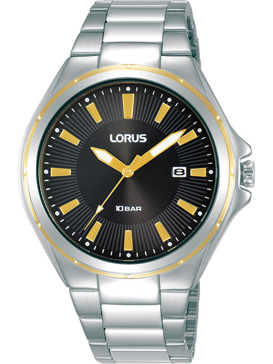 Silberne Lorus Uhr mit Goldakzenten