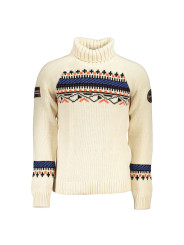 Sweaters Beige High Neck Sweater with Contrast Details 410,00 € 196249845929 | Planet-Deluxe