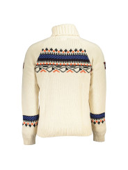 Sweaters Beige High Neck Sweater with Contrast Details 410,00 € 196249845929 | Planet-Deluxe