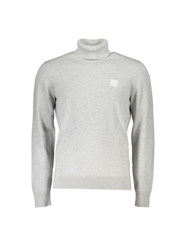 Sweaters Elegant Gray Turtleneck Sweater with Embroidery 370,00 € 4063539138527 | Planet-Deluxe