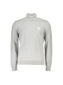 Sweaters Elegant Gray Turtleneck Sweater with Embroidery 370,00 € 4063539138527 | Planet-Deluxe