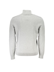 Sweaters Elegant Gray Turtleneck Sweater with Embroidery 370,00 € 4063539138527 | Planet-Deluxe