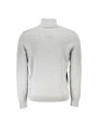 Sweaters Elegant Gray Turtleneck Sweater with Embroidery 370,00 € 4063539138527 | Planet-Deluxe
