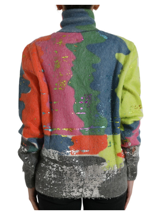 Sweaters Multicolor Mohair Turtleneck Casual Sweater 6.230,00 € 8057142597150 | Planet-Deluxe