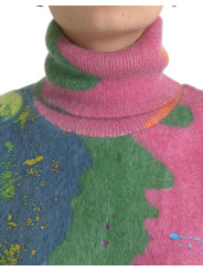 Sweaters Multicolor Mohair Turtleneck Casual Sweater 6.230,00 € 8057142597150 | Planet-Deluxe