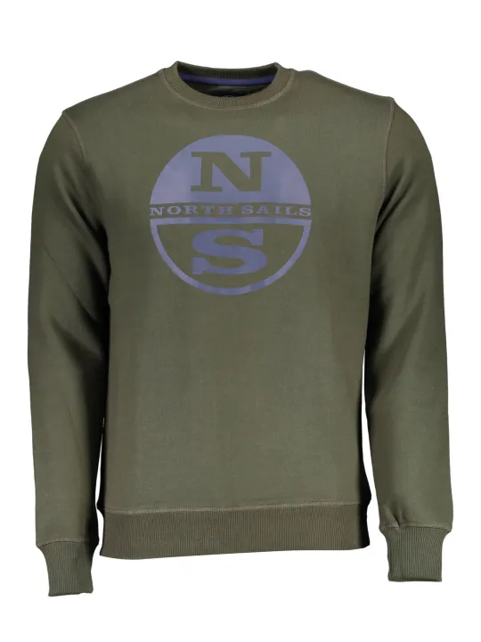 "North Sails Startseite im Sale | NORTH SAILS SWEATSHIRT OHNE REISSVERSCHLUSS HERREN GRÜN online kaufen"|Planet-Deluxe