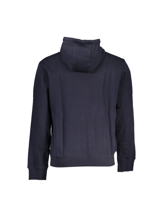 Sweaters Chic Blue Hooded Cotton Sweater for Men 180,00 € 196011759836 | Planet-Deluxe