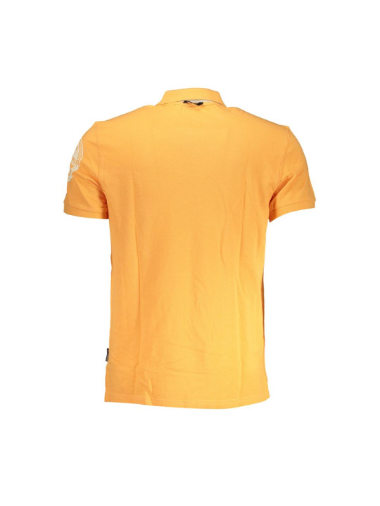 Polo Shirt Sleek Orange Polo with Contrast Details 230,00 € 196012782079 | Planet-Deluxe