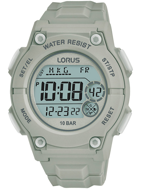 Graue digitale Lorus Herrenuhr