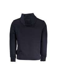 Sweaters Blue Cotton Hooded Sweatshirt with Contrast Details 250,00 € 196249762868 | Planet-Deluxe