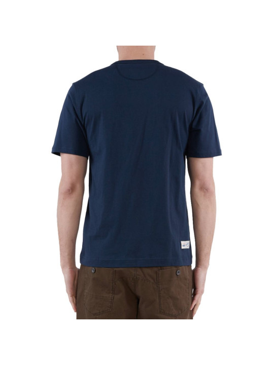 T-Shirts Sleek Blue Printed Jersey Tee 130,00 € 7613431439269 | Planet-Deluxe
