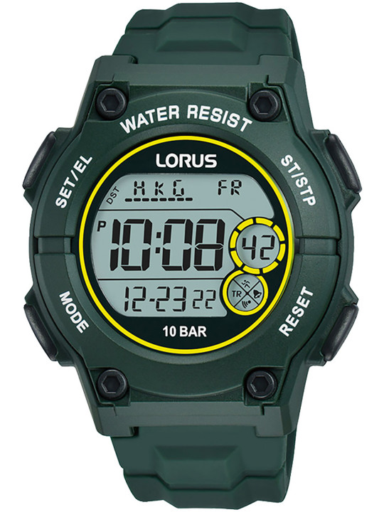 Grüne digitale Lorus Herrenuhr
