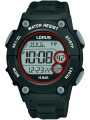 Schwarze digitale Lorus Outdoor-Uhr