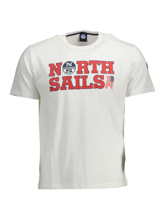 "North Sails Startseite im Sale | NORTH SAILS WEISSES KURZARM-T-SHIRT FÜR MÄNNER online kaufen"|Planet-Deluxe