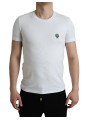 T-Shirts Elegant White Logo Crest Tee 650,00 € 8050249426446 | Planet-Deluxe