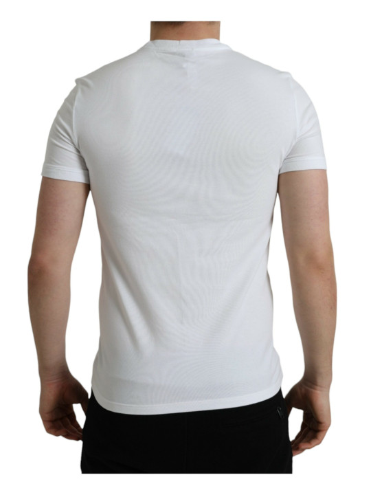 T-Shirts Elegant White Logo Crest Tee 650,00 € 8050249426446 | Planet-Deluxe