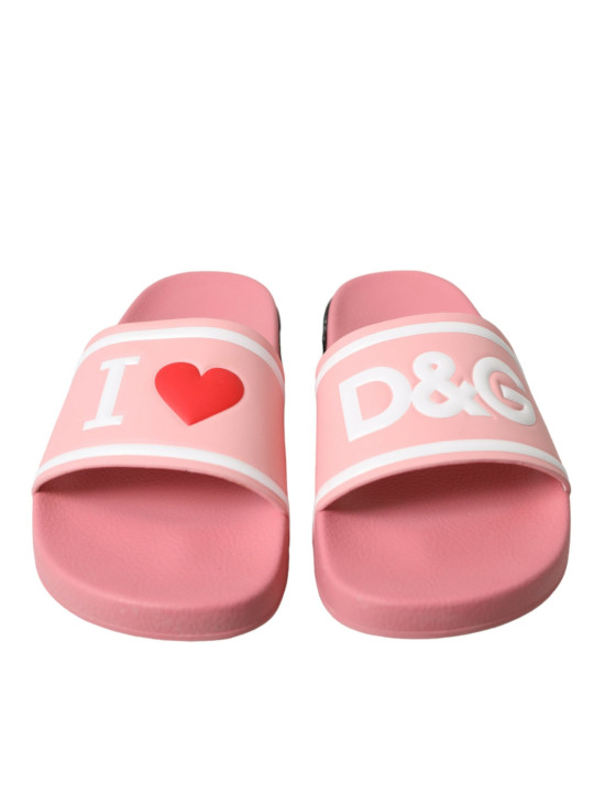 Flat Shoes Chic Pink Calf Leather Slide Flats 690,00 € 8053286857778 | Planet-Deluxe